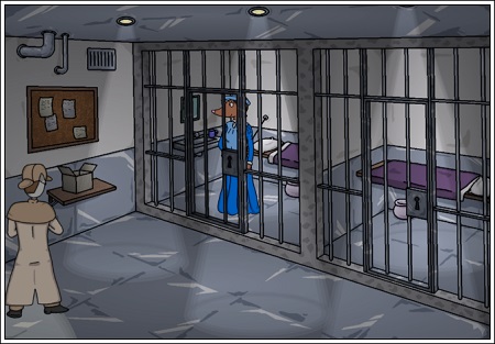 [Ampson in jail.]