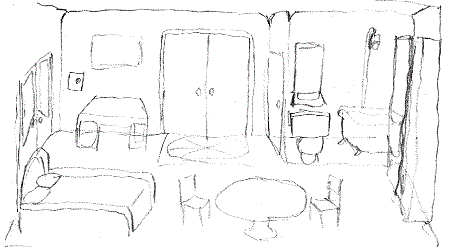 [A couple of rough room designs.]