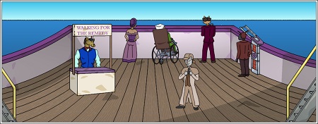 [The promenade allowed for several cruise activities to be introduced.]