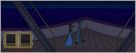 [Who could resist a moonlight stroll?  Even though, um, there is no moon.]