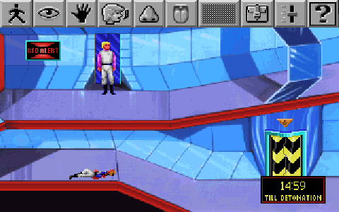 [Sierra's action bar from Space Quest I.]